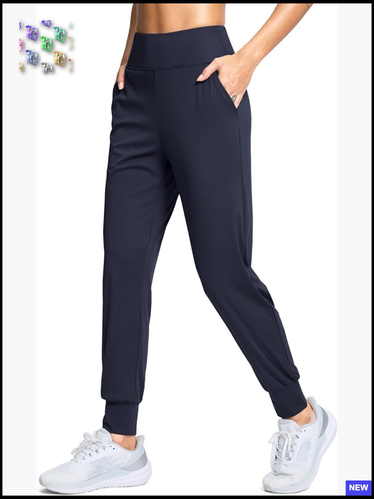 High Waisted Joggers With Pockets Lightweight Athletic Track Pants For Workout